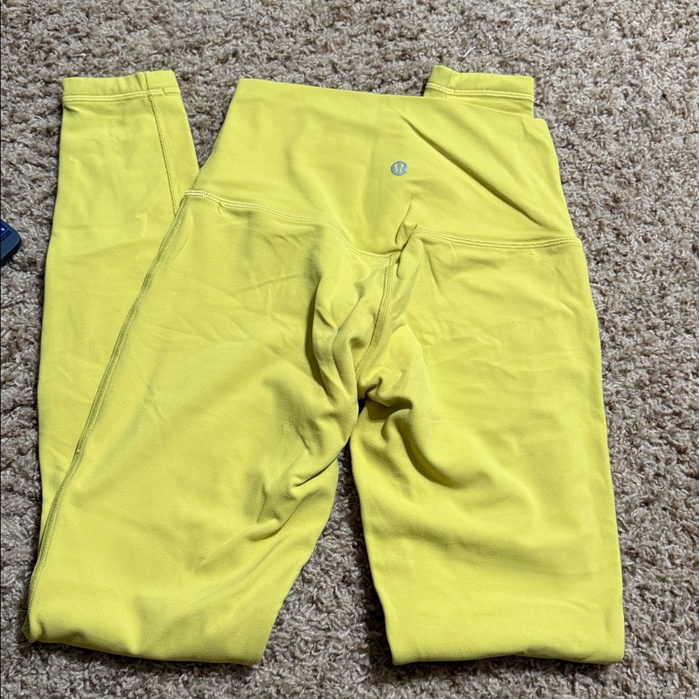 lululemon athletica Yellow align Leggings